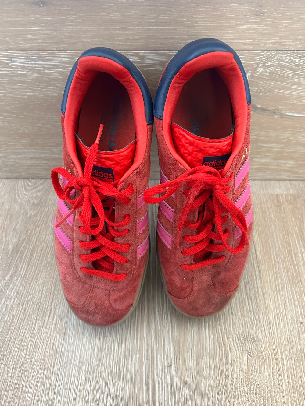 Adidas red/pink Gazelle Sneakers - Picture 2 of 2